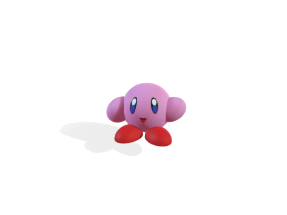 a weird compressed-looking kirby